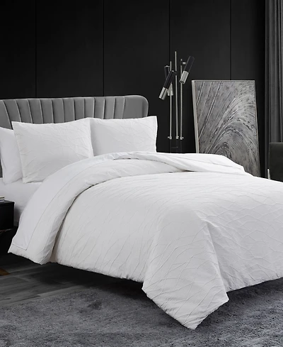 Vera Wang Abstract Crinkle 3-Pc. Comforter Set, Queen