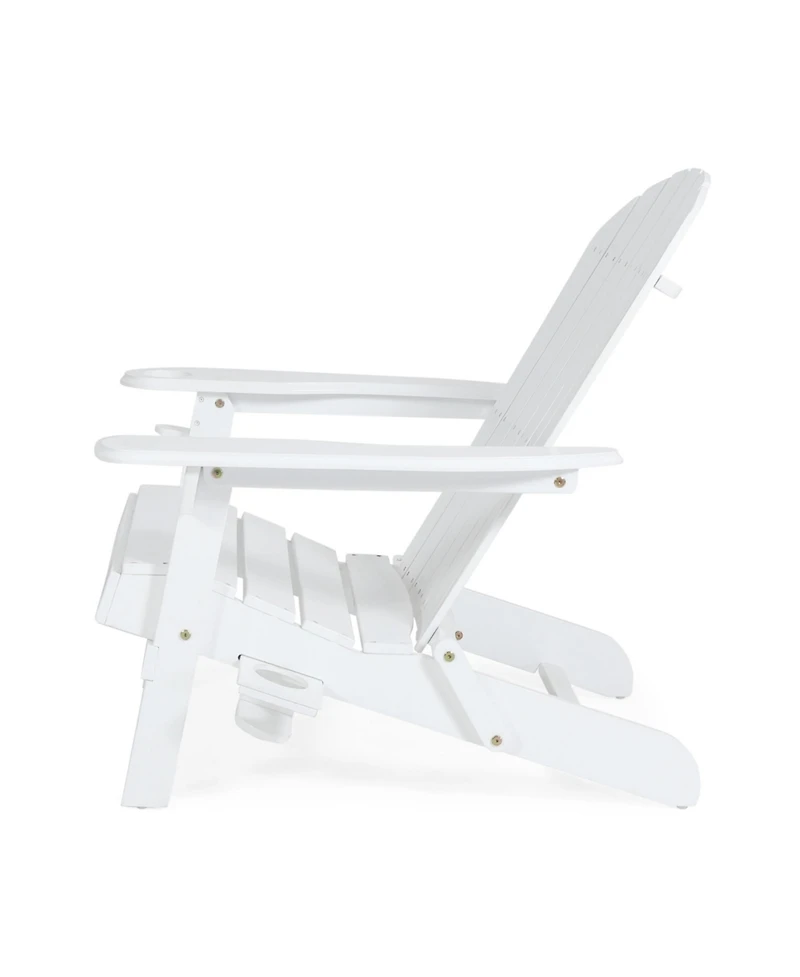 Bellwood Outdoor Acacia Folding Adirondack Chair