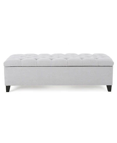 Ottilie Contemporary Button-Tufted Storage Ottoman Bench