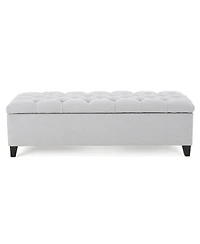 Ottilie Contemporary Button-Tufted Storage Ottoman Bench