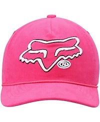 Men's Pink Fox Racing Brushed Snapback Hat