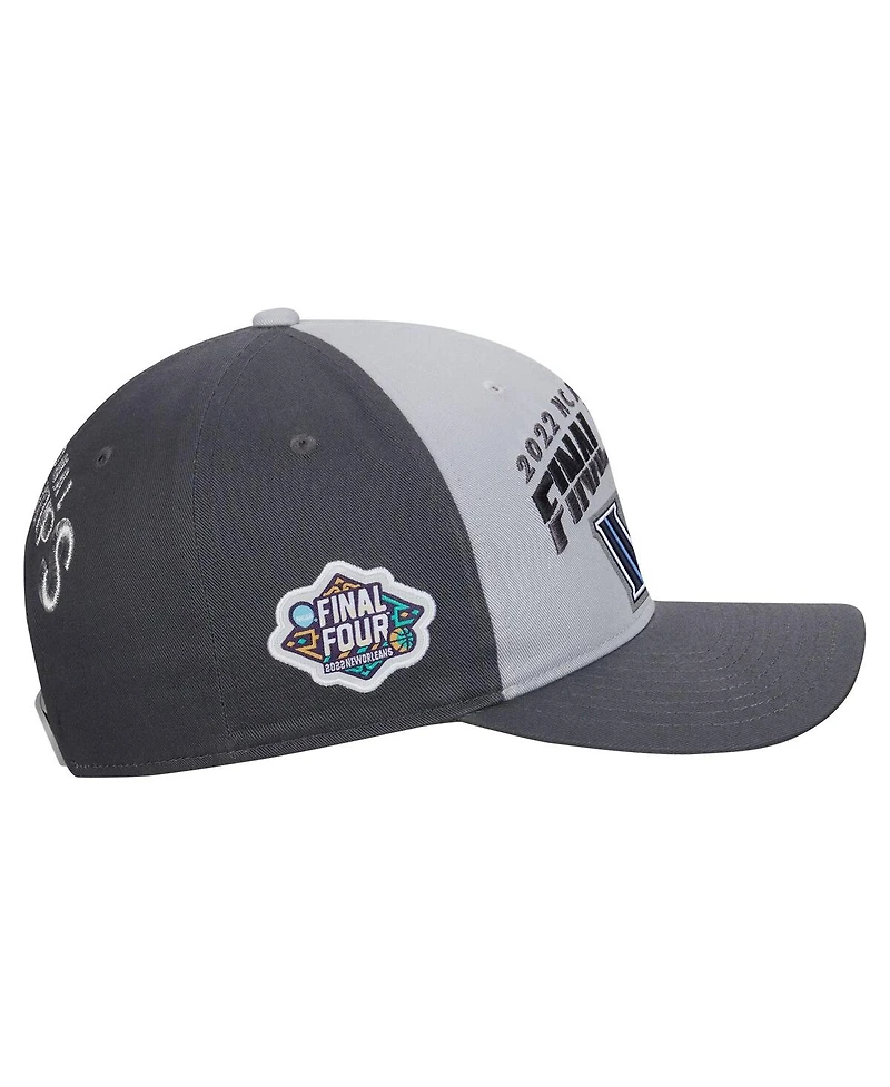Men's Nike Gray Villanova Wildcats 2022 Ncaa Men's Basketball Tournament March Madness Final Four Regional Champions Locker Room Classic 99 Adjustable