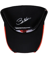 Men's Checkered Flag White, Black Bubba Wallace DoorDash Element Mesh Adjustable Hat
