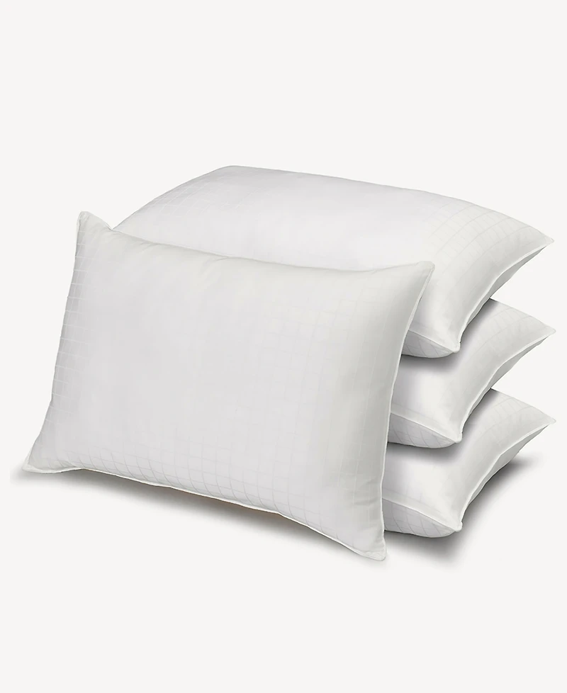 Ella Jayne 100% Cotton Dobby-Box Shell Soft Density Stomach Sleeper Down Alternative 4-Pack Pillow