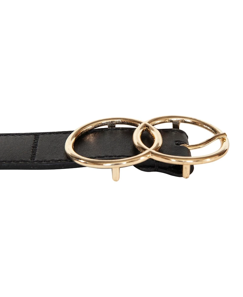 Lucky Brand Women's Double O Ring Leather Pant Belt