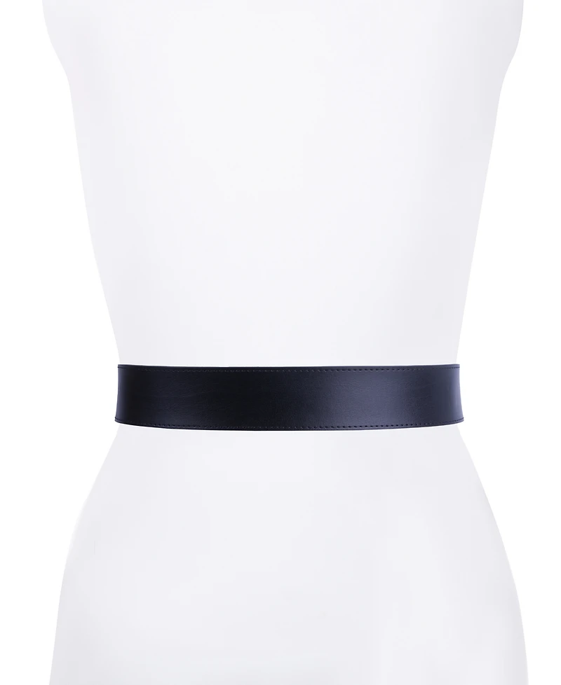 Michael Kors Women's Genuine Leather Logo Belt
