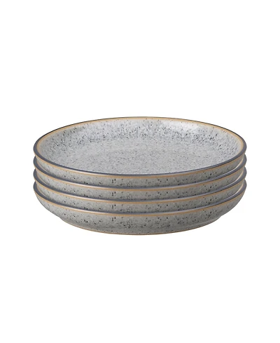 Denby Studio Grey 4 Piece Small Coupe Plate Set