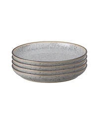 Denby Studio Grey 4 Piece Small Coupe Plate Set