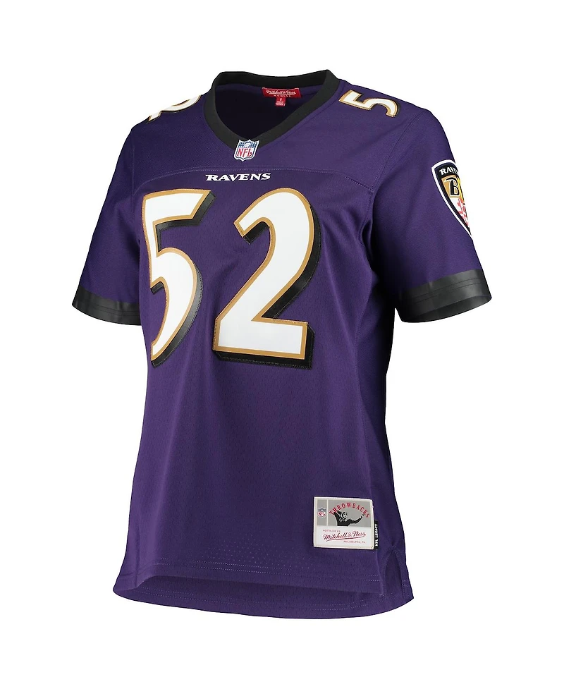 Women's Mitchell & Ness Ray Lewis Purple Baltimore Ravens Legacy Replica Team Jersey