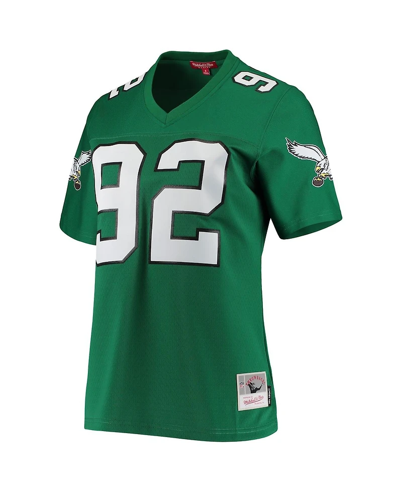 Women's Mitchell & Ness Reggie White Kelly Green Philadelphia Eagles 1990 Legacy Replica Jersey
