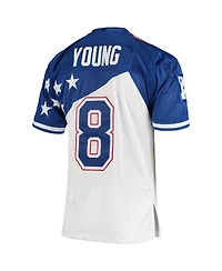 Men's Mitchell & Ness Steve Young White, Blue Nfc 1994 Pro Bowl Authentic Jersey