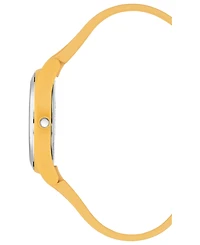 Anne Klein Women's Yellow Solar Ocean Work Plastic Metal Watch, 38.5mm