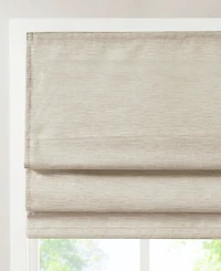 Madison Park Printed Faux Silk Light Filtering Roman Shade, Room Darkening Single Panel For Bedroom, Lightweight Window Shades Living Room,