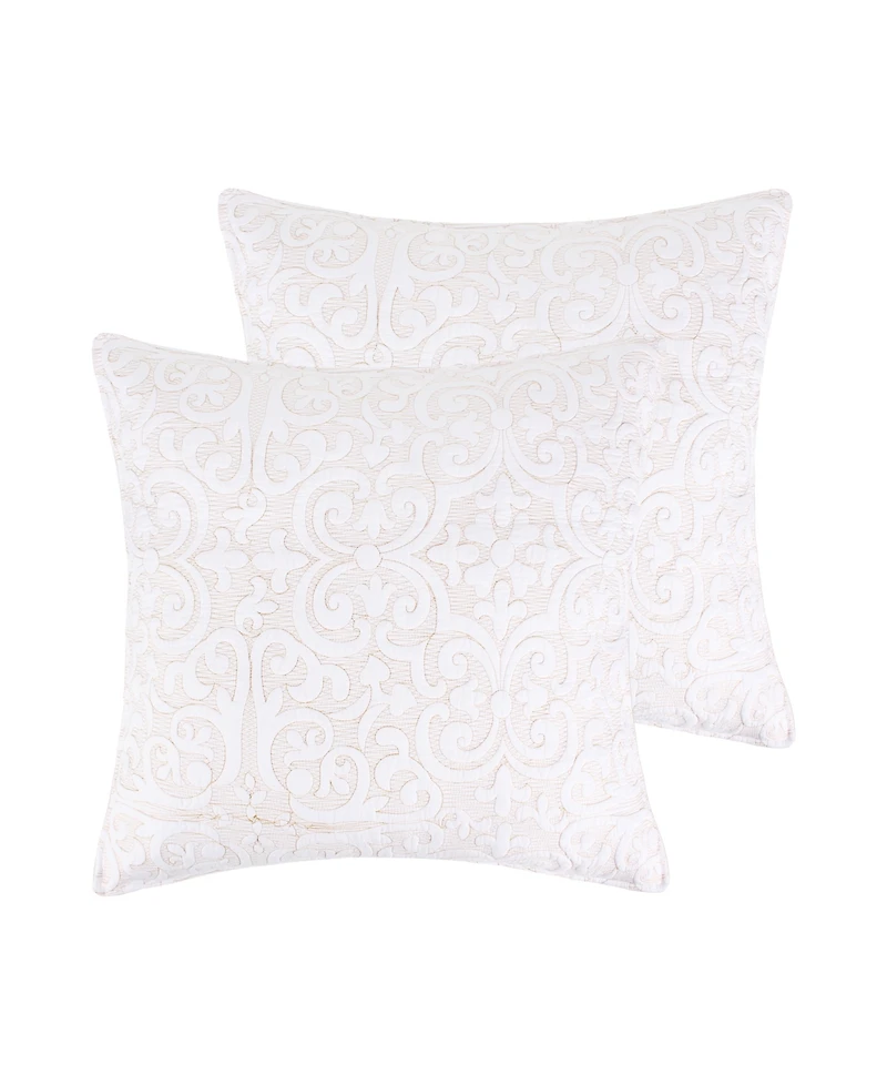 Levtex Sherbourne Quilted Stitch 2-Pc. Sham Set, European