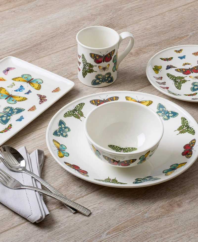 Portmeirion Botanic Garden Harmony Coupe Charger Plates, Set of 4
