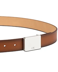 Calvin Klein Men's Logo Plaque Belt