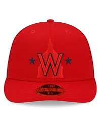 Men's New Era Red Washington Nationals 2022 Batting Practice Low Profile 59FIFTY Fitted Hat