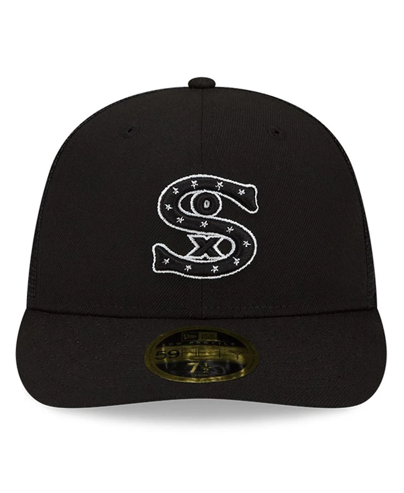 Men's New Era Black Chicago White Sox 2022 Batting Practice Low Profile 59FIFTY Fitted Hat
