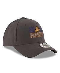 Men's New Era Gray Phoenix Suns 2022 Nba Playoffs Bubble Letter 9FORTY Adjustable Hat