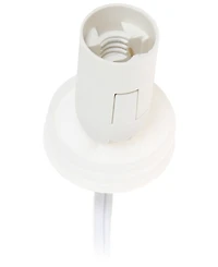 Simple Designs Porcelain Moon Shaped Table Lamp