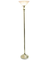 Elegant Designs 1 Light Torchiere Floor Lamp - Gold