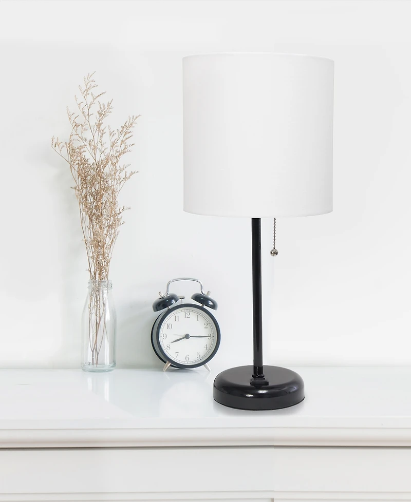 LimeLights Stick Lamp with Charging Outlet