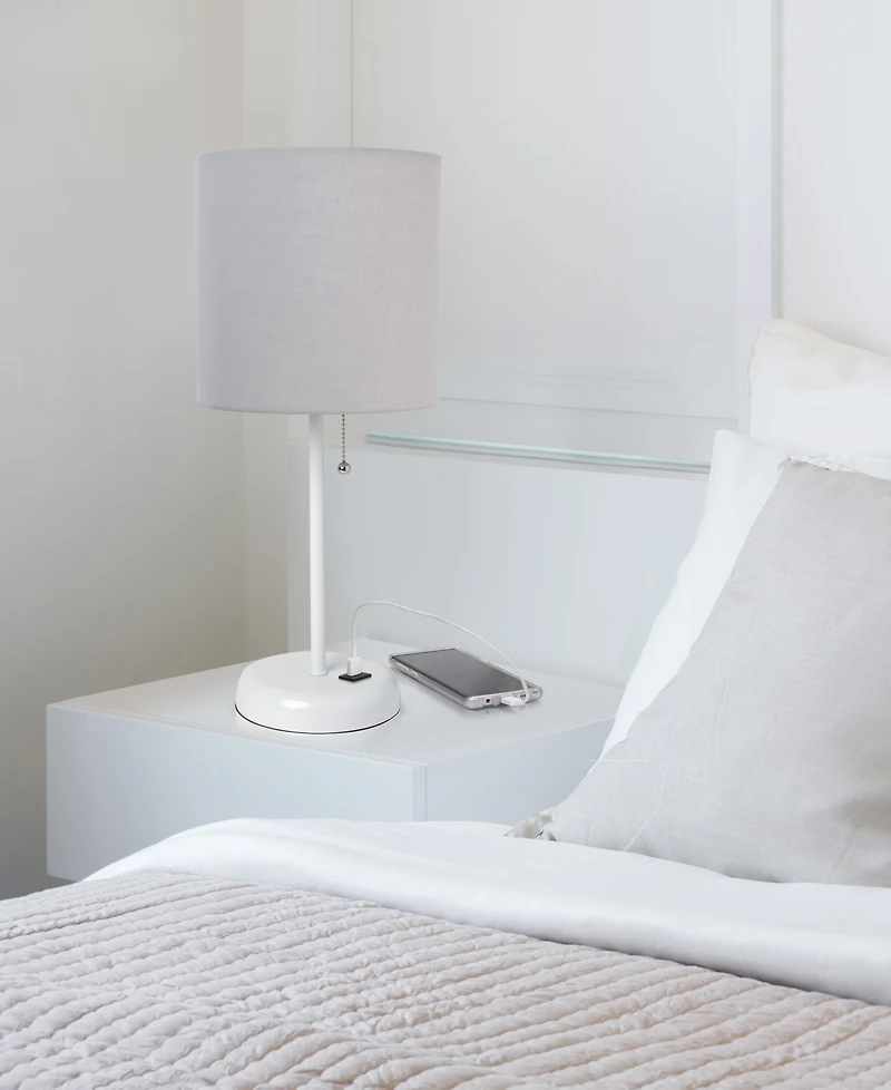 LimeLights Stick Lamp with Usb Charging Port