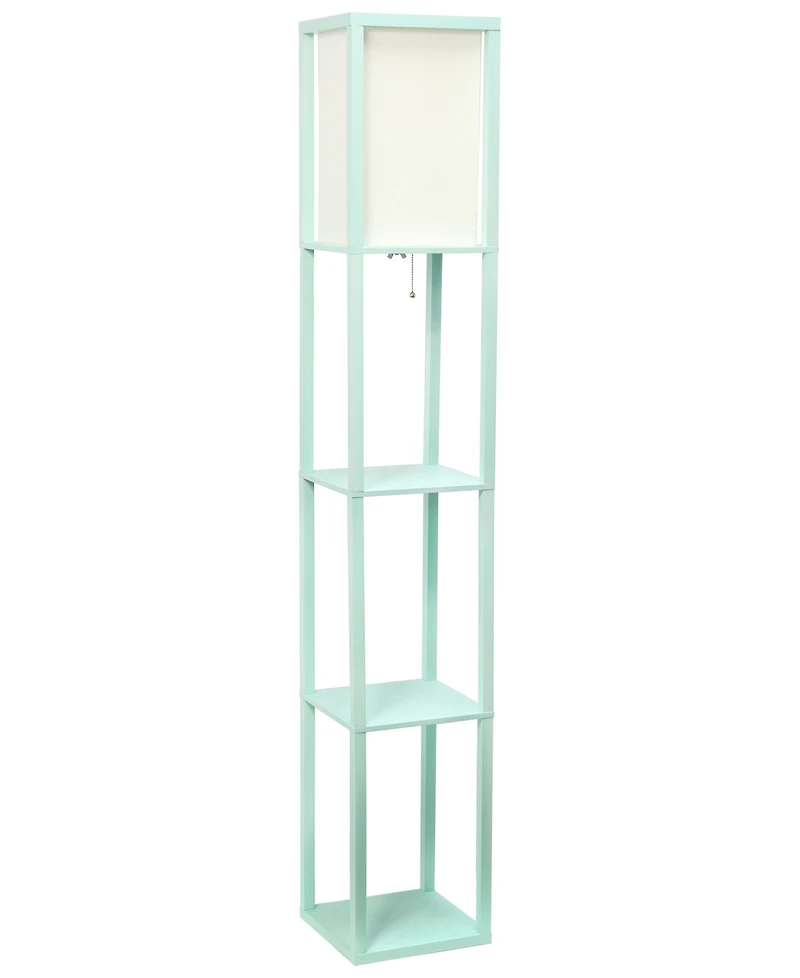 Elegant Designs Romantic Cascading Crystal and Chrome Floor Lamp
