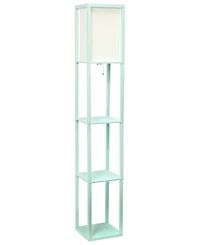 Elegant Designs Romantic Cascading Crystal and Chrome Floor Lamp