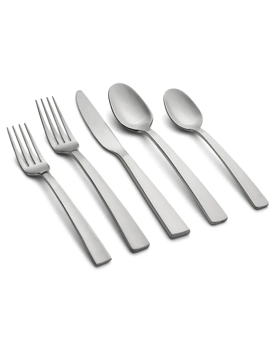 Cambridge Silversmiths Rhyme Mirror With Satin Handles Flatware Set, 20 Piece