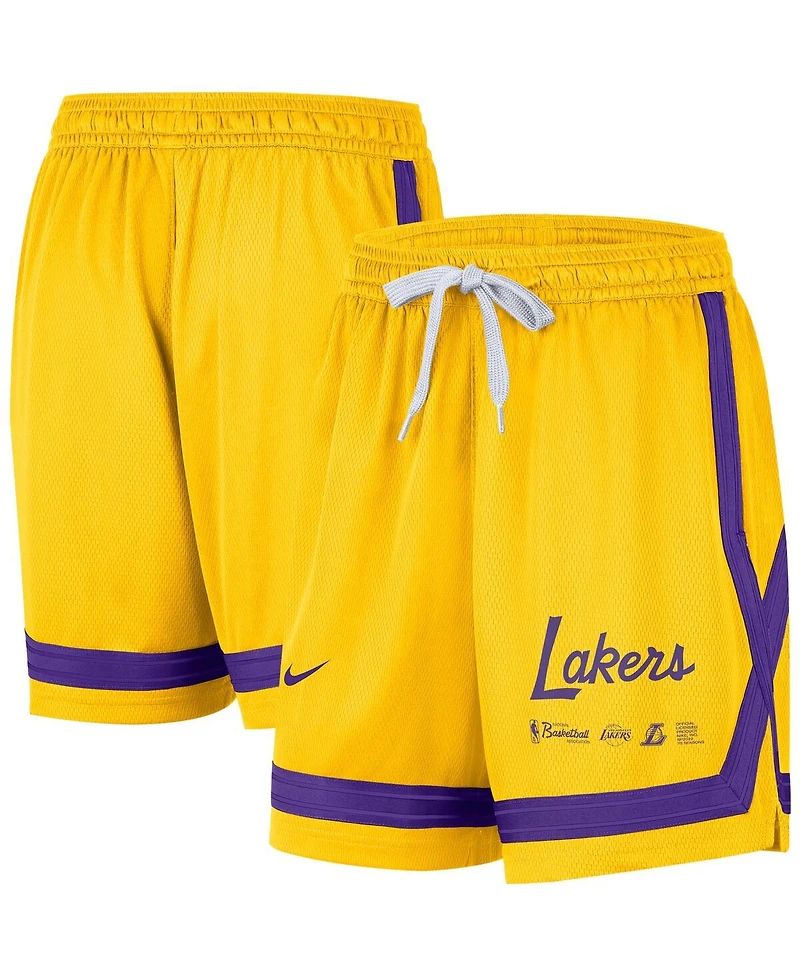 Women's Nike Gold Los Angeles Lakers Crossover Performance Shorts