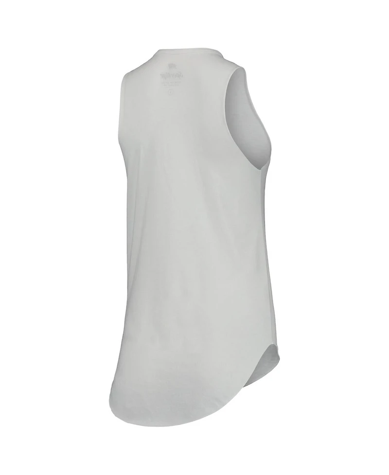 Women's Sportiqe White Phoenix Suns Janie Tri-Blend Tank Top