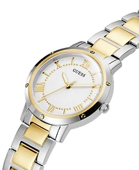 Guess Women's Two Tone Stainless Steel Bracelet Watch, 34mm