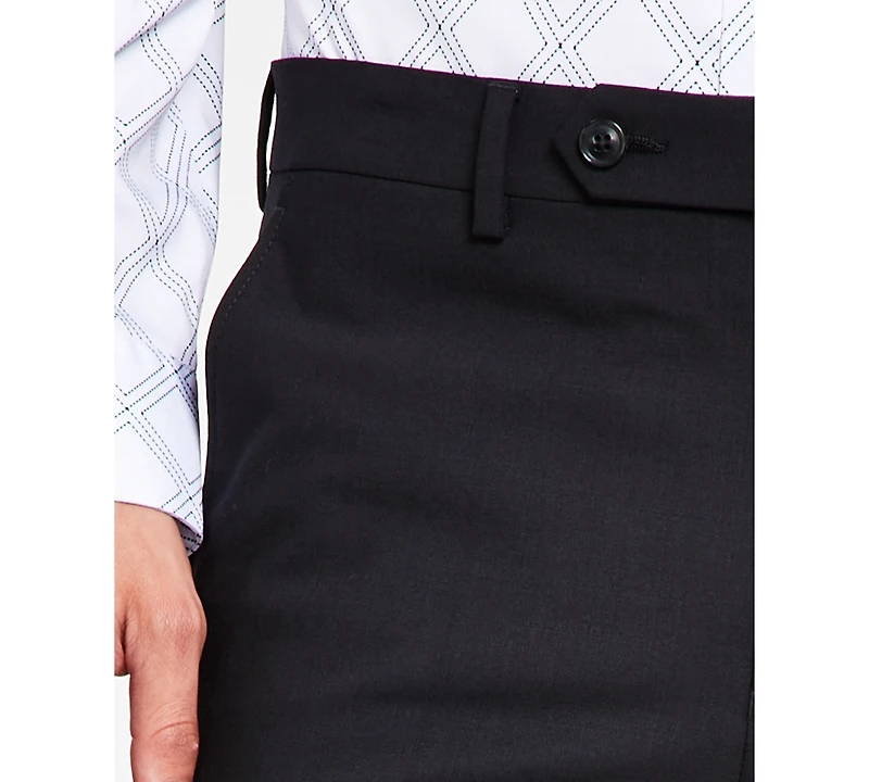 Bar Iii Men's Skinny Fit Wrinkle-Resistant Wool-Blend Suit Separate Pant, Created for Macy's - Close Out!