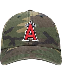 Men's '47 Camo Los Angeles Angels Team Clean Up Adjustable Hat