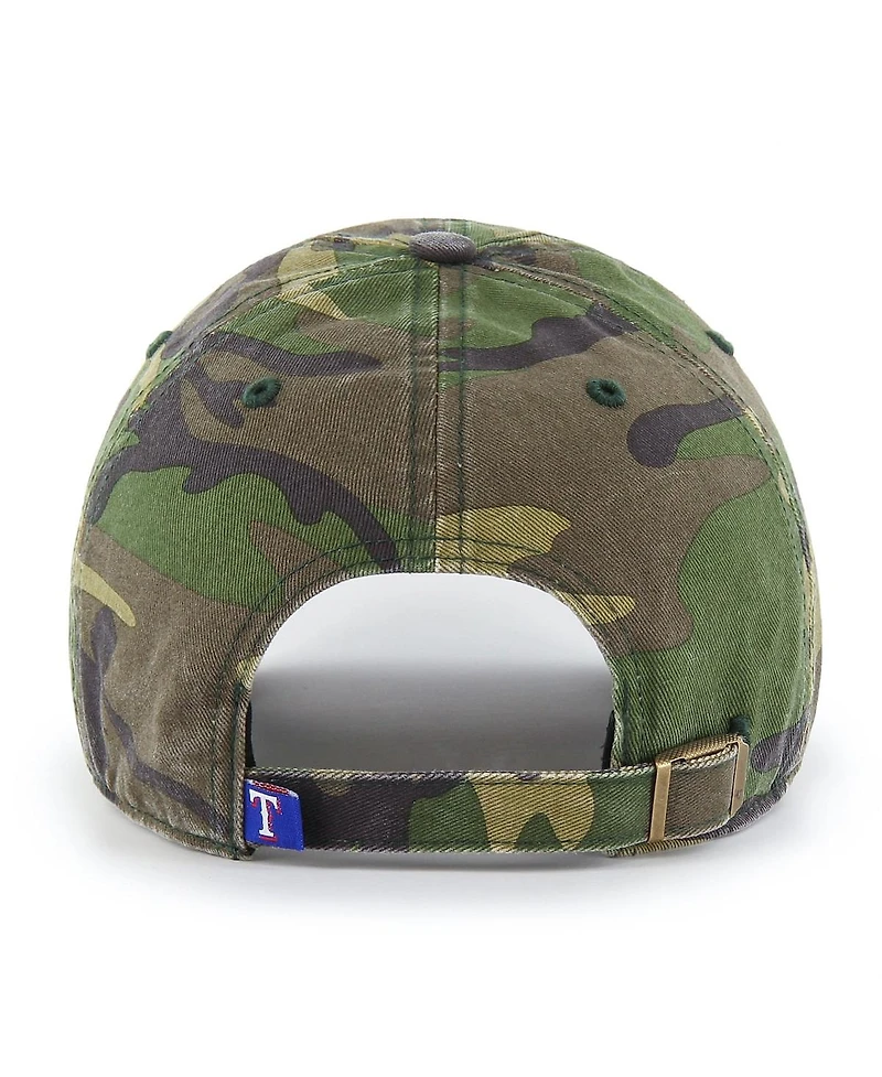 Men's '47 Camo Texas Rangers Clean Up Adjustable Hat