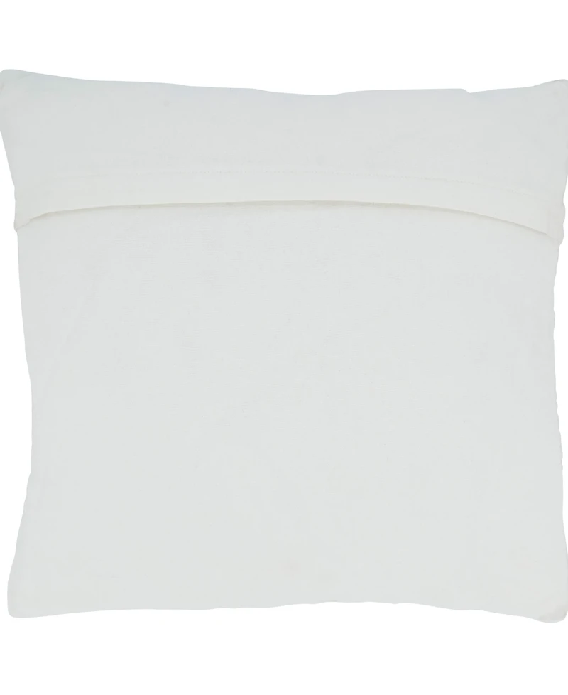 Saro Lifestyle Diamond Chindi Decorative Pillow, 18" x 18"