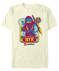 Men's Lego Ninjago Nya Badge Short Sleeve T-shirt