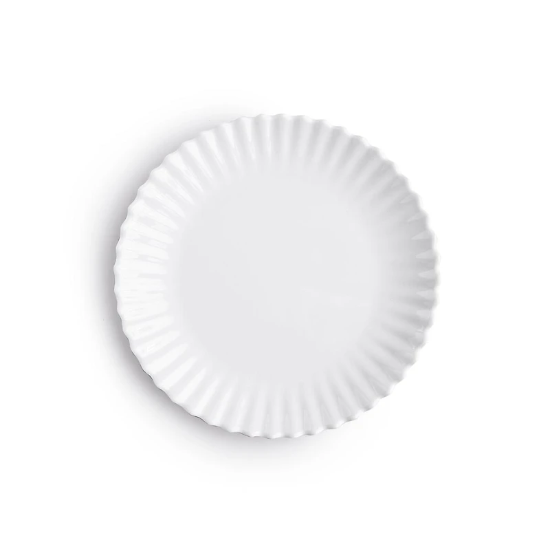 Q Squared Melamine Patio Luxe Lightweight 9" Salad Plates, Set of 4
