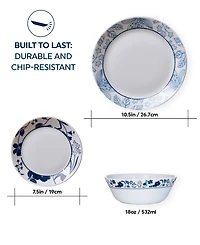 Corelle Everyday Expressions Rutherford 12 Pc. Dinnerware Set, Service for 4