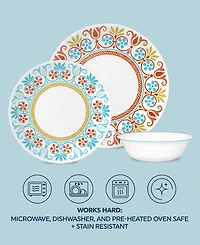 Corelle Global Collection Terracotta Dreams 12 Pc. Dinnerware Set, Service for 4