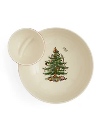 Spode Christmas Tree Tiered Chip & Dip
