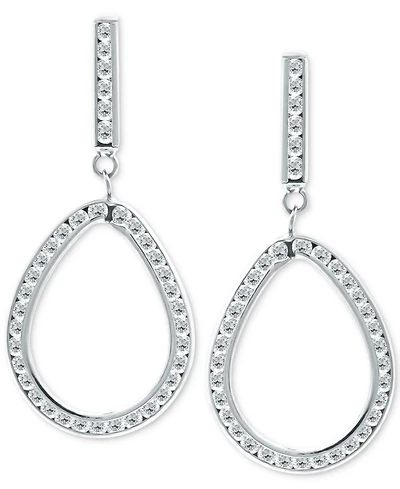 Giani Bernini Cubic Zirconia Open Teardrop Drop Earrings, Created for Macy's