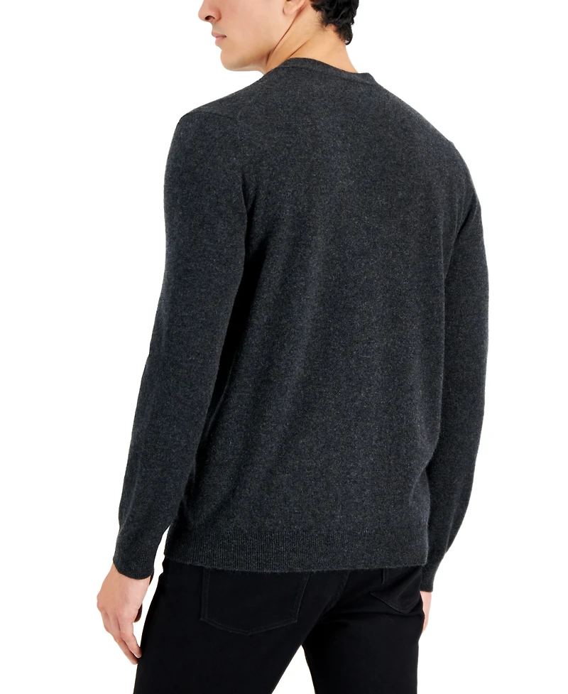 Club Room Men's Cashmere V-Neck Cardigan, Created for Macy's