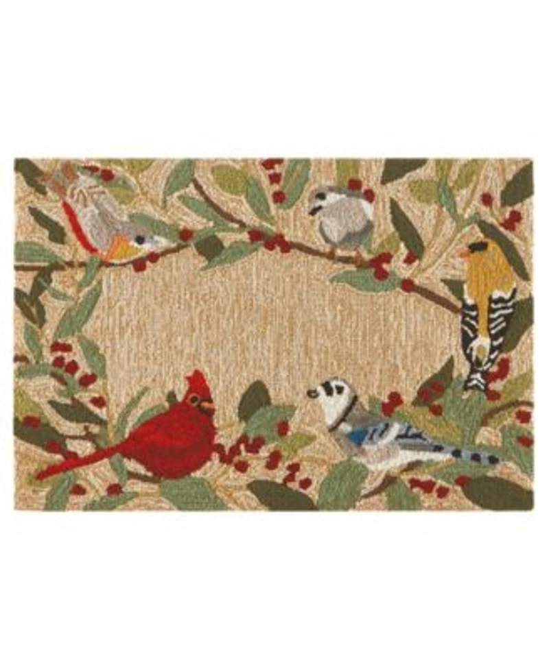 Liora Manne Frontporch Bird Border Area Rug