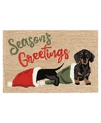Liora Manne Frontporch Dachsund Greetings Area Rug