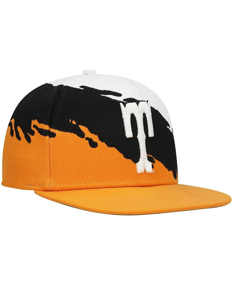 Men's Mitchell & Ness Tennessee Orange, White Tennessee Volunteers Paintbrush Snapback Hat