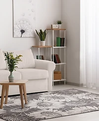 Liora Manne' Carmel Sunflower Field 4'10" x 7'6" Outdoor Area Rug