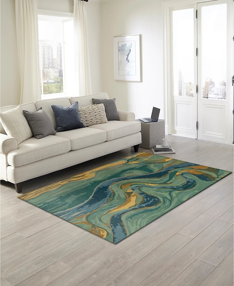 Liora Manne' Corsica Panorama 3'6" x 5'6" Area Rug
