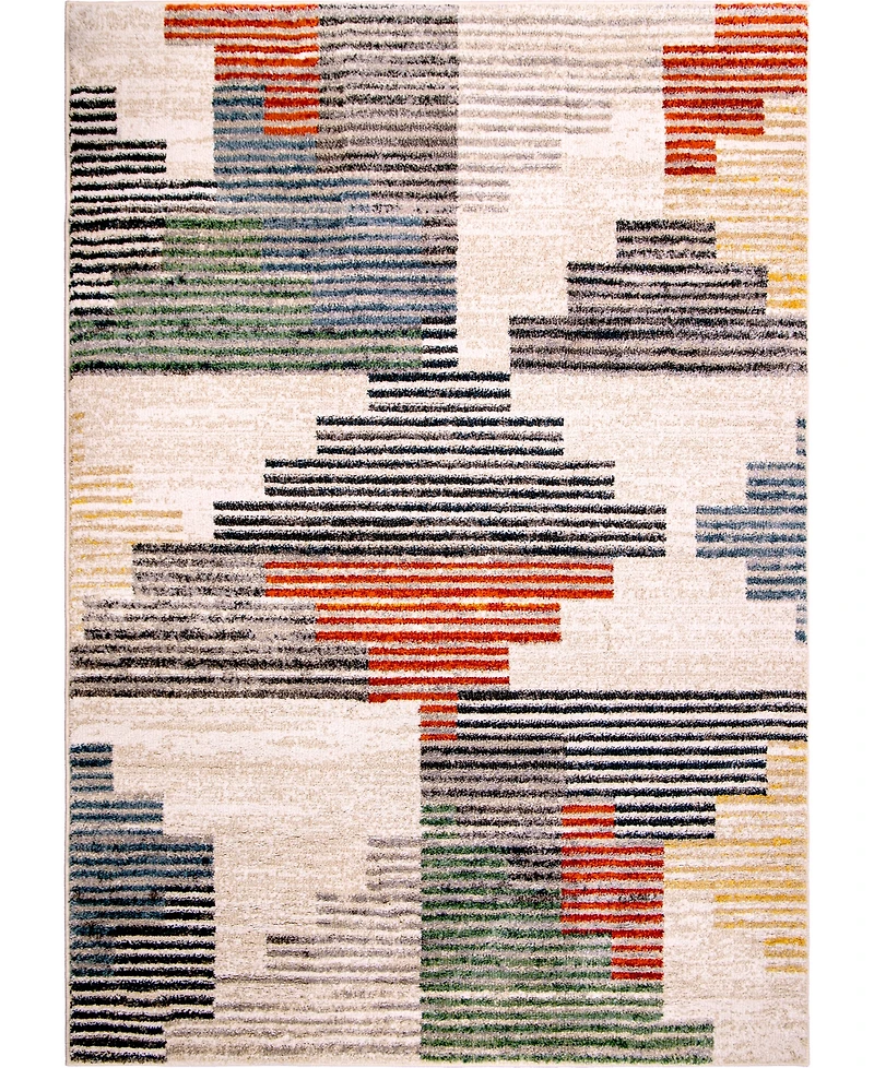 Closeout! Gemstone Deco Blocks 5'3" x 7'6" Area Rug